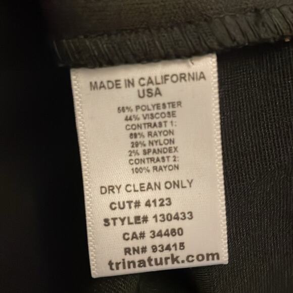 Trina Turk Long Sleeve Knit Mini Dress Blue and Black Metallic XS/S - Picture 5 of 6